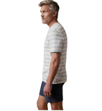 Faherty Sunwashed Tee - Clear Sky Stripe