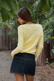Cable Knit Basic Long Sleeve Cardigan (2 Colors)
