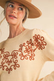 Embellished Knit Sweater (2 Colors)