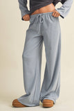 Striped Jersey Stretch Wide Leg Pants (2 Colors)