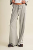 Striped Jersey Stretch Wide Leg Pants (2 Colors)