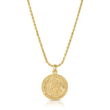 Gold Filled Saint Christopher Charm Necklace