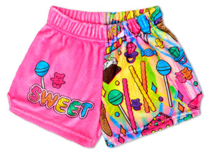 COREY PAIGE I WANT CANDY PLUSH SHORTS (SMALL - 6-8)