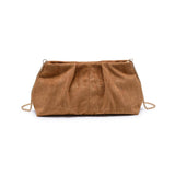 Croc Embossed Faux Suede Clutch (2 Colors)