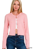 Crewneck Long Sleeve Cardigan