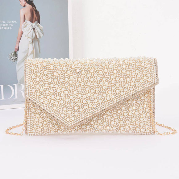 Pearl Envelope Clutch