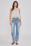 Lace-Trimmed Camisole Top- Cream