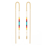 Miyuki Seed Bead Threader Earrings
