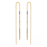 Miyuki Seed Bead Threader Earrings