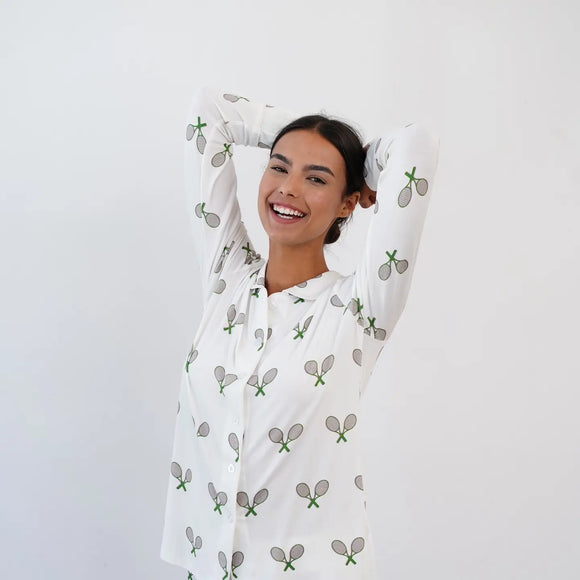 Pajama Pant Set - Tennis