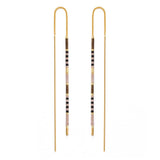 Miyuki Seed Bead Threader Earrings
