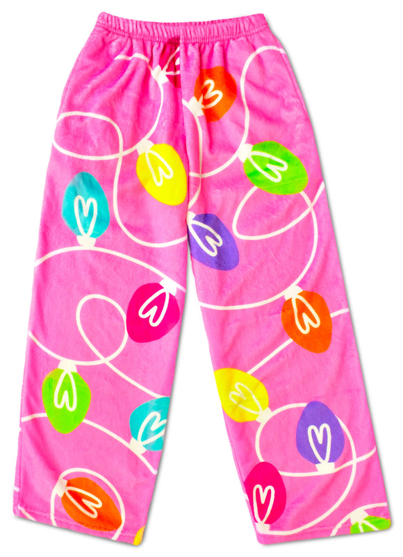 TINSEL & GLOW PLUSH PANTS (SMALL 6-8)