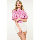 Puff Sleeve Flower Top