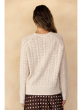 Cable Knit Sweater- Sand
