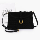 Woven Suede Crossbody bag