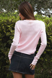 Cable Knit Basic Long Sleeve Cardigan (2 Colors)