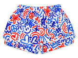 Corey Paige Red White & Blue Plush Pants (Youth M (10-12))