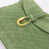 Woven Suede Crossbody bag