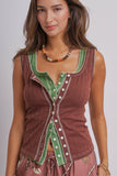 Button-Front Tank Top (3 Colors)
