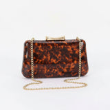 Tortoise Print Party Clutch