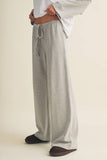 Striped Jersey Stretch Wide Leg Pants (2 Colors)