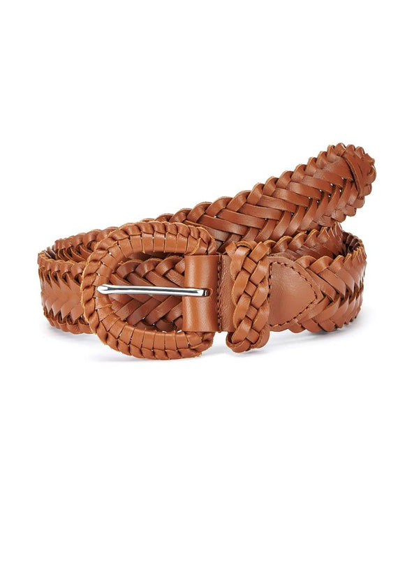 Women's Braided Leather Belt