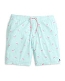 Johnnie-O Men's Half Elastic 7" Swim Trunks
