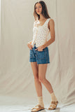 Button-Front Tank Top (3 Colors)