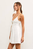 EYELET DETAIL MINI DRESS