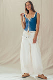 Button-Front Tank Top (3 Colors)