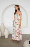 Multi Print Midi Dress