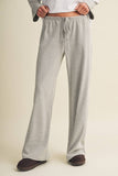 Striped Jersey Stretch Wide Leg Pants (2 Colors)