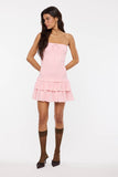 Smocked Layered Mini Drres