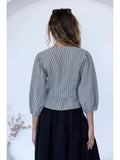 Gingham Ruffle Blouse