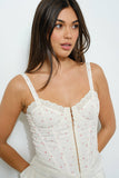 Eyelet Corset w Pink Sweetheart Roses